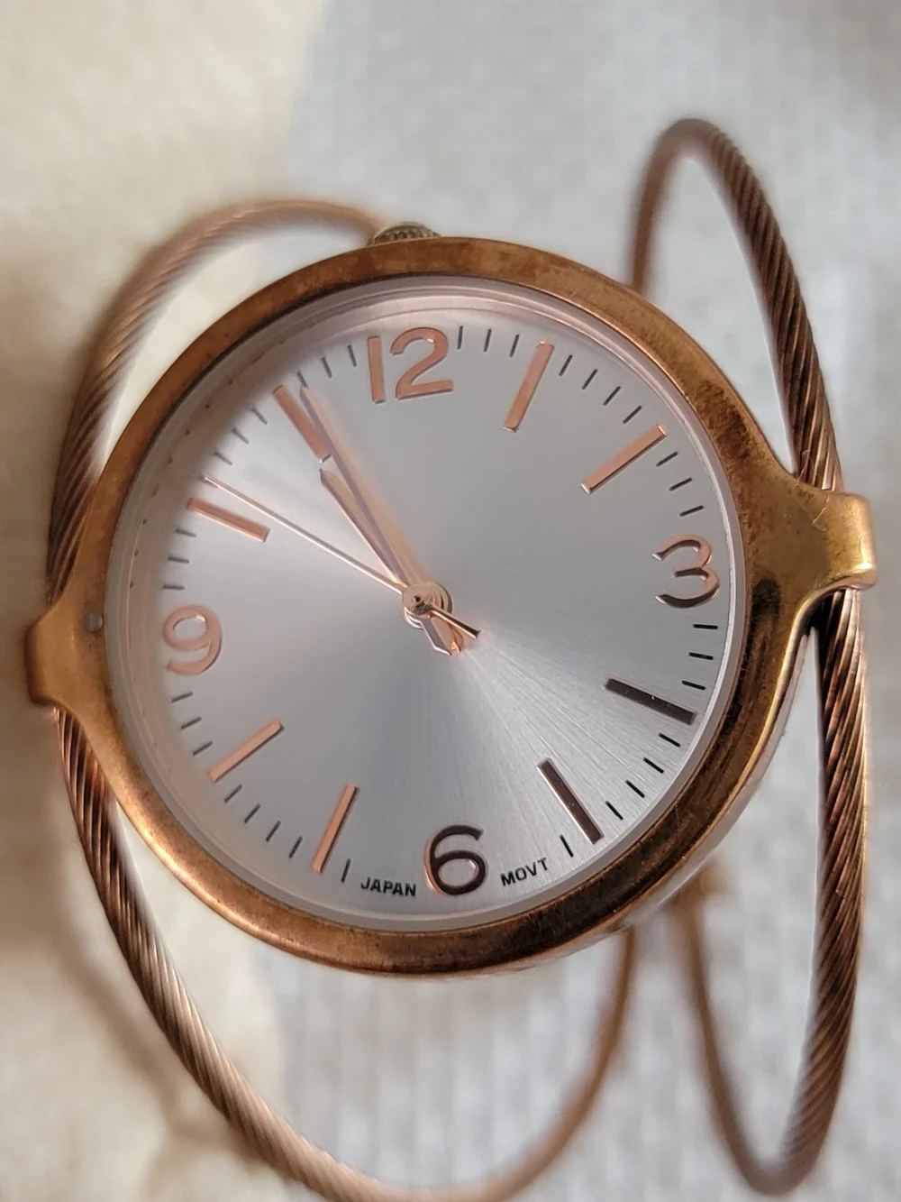 Women's Copper Tone Bangle Watch - Unbranded